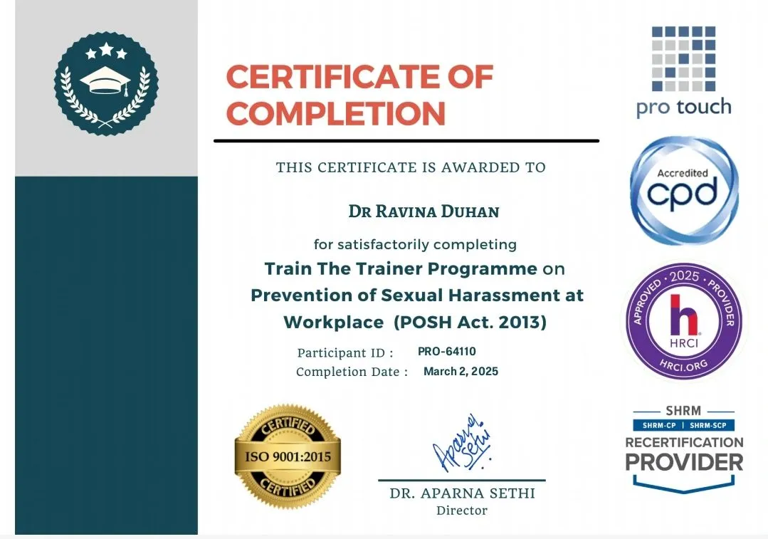 Certificate or Achievement