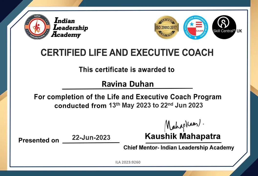 Certificate or Achievement